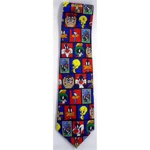 Looney Tunes Mens Necktie USPS Stamp Collection